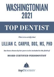 Washingtonian 2021 top dentist